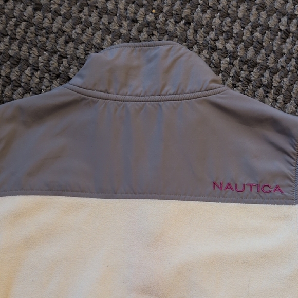 Nautica Gray and White Jacket with Pink Accents - Picture 9 of 11
